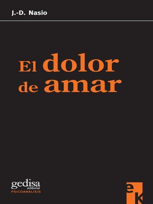 cover image of El dolor de amar